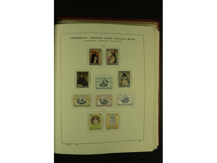 1929/2001, postfrische, ungebrauchte und gestempelte Sammlung, Mi.-Nr. 39-44 gestempelt, sign. Vossen, Attest Raybaudi
