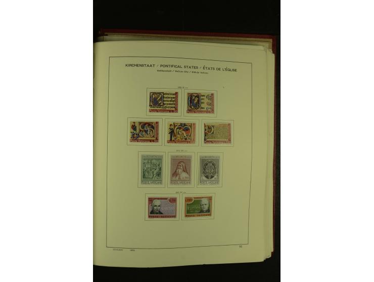 1929/2001, postfrische, ungebrauchte und gestempelte Sammlung, Mi.-Nr. 39-44 gestempelt, sign. Vossen, Attest Raybaudi