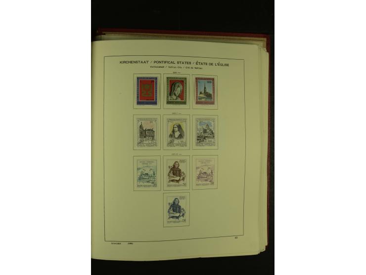 1929/2001, postfrische, ungebrauchte und gestempelte Sammlung, Mi.-Nr. 39-44 gestempelt, sign. Vossen, Attest Raybaudi