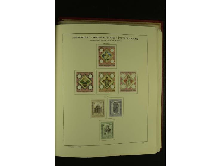 1929/2001, postfrische, ungebrauchte und gestempelte Sammlung, Mi.-Nr. 39-44 gestempelt, sign. Vossen, Attest Raybaudi