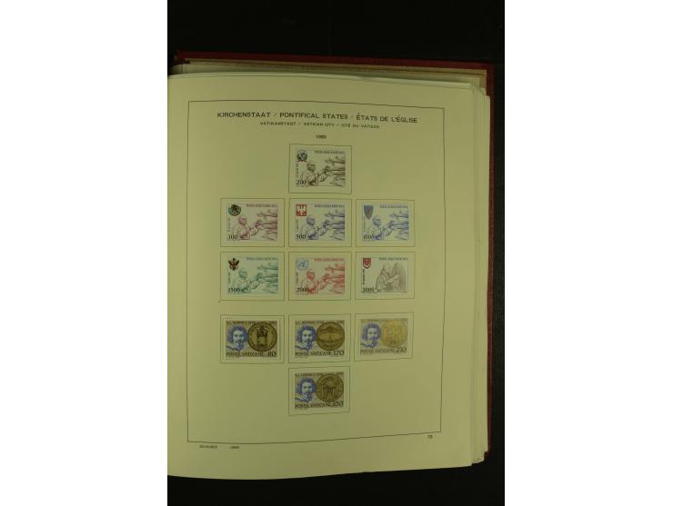 1929/2001, postfrische, ungebrauchte und gestempelte Sammlung, Mi.-Nr. 39-44 gestempelt, sign. Vossen, Attest Raybaudi