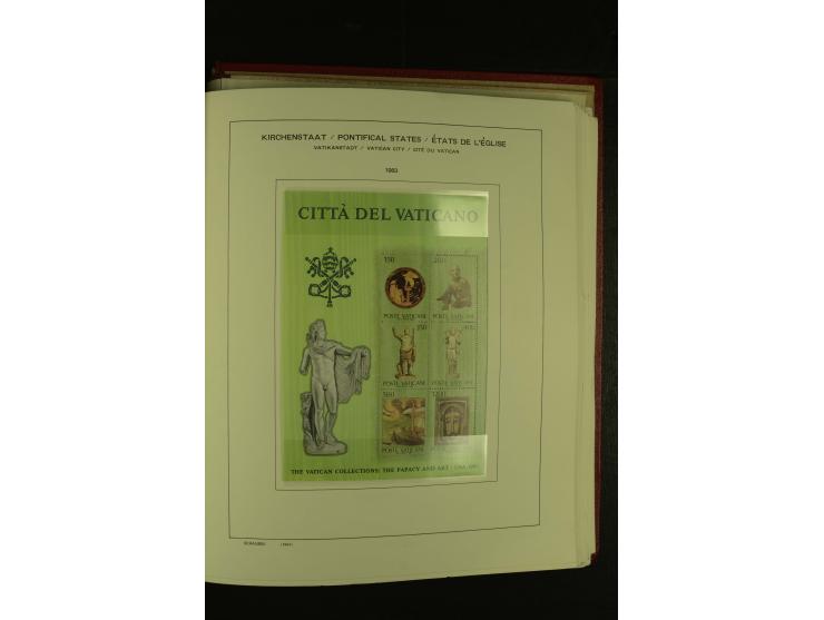 1929/2001, postfrische, ungebrauchte und gestempelte Sammlung, Mi.-Nr. 39-44 gestempelt, sign. Vossen, Attest Raybaudi