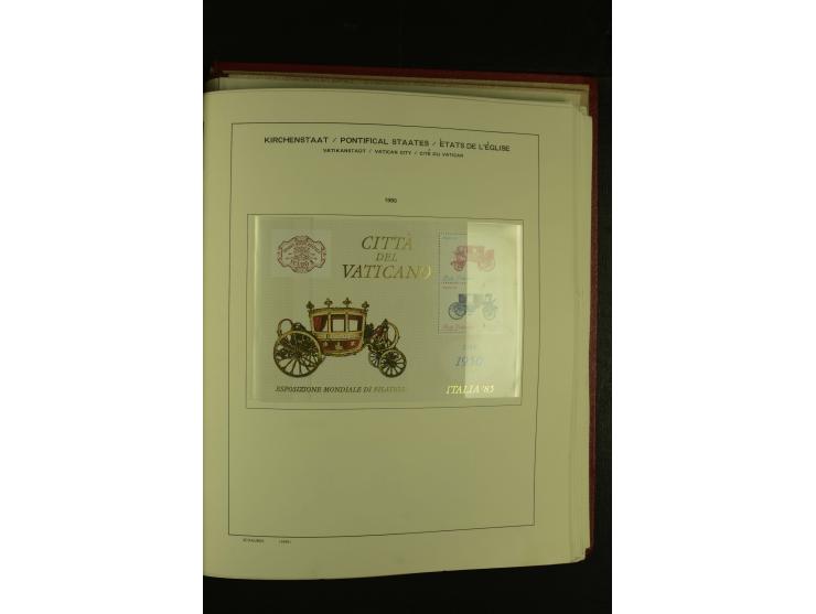 1929/2001, postfrische, ungebrauchte und gestempelte Sammlung, Mi.-Nr. 39-44 gestempelt, sign. Vossen, Attest Raybaudi