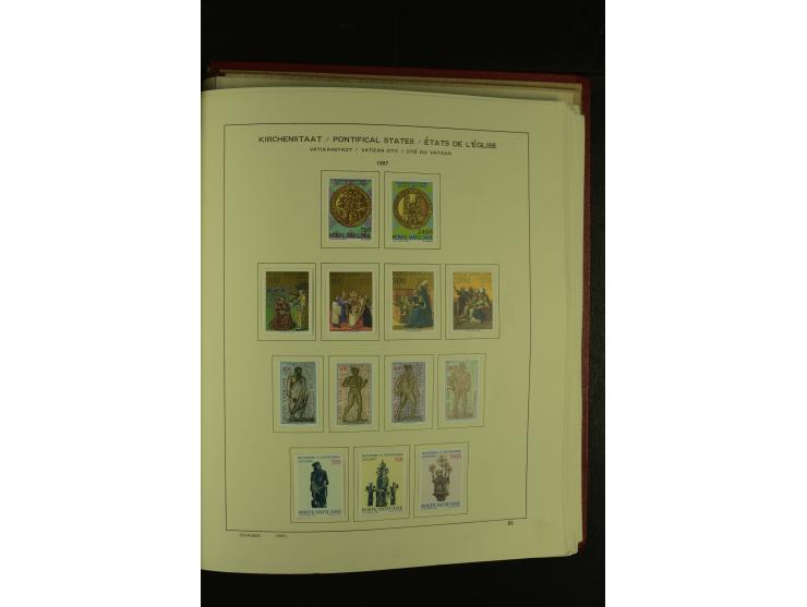 1929/2001, postfrische, ungebrauchte und gestempelte Sammlung, Mi.-Nr. 39-44 gestempelt, sign. Vossen, Attest Raybaudi