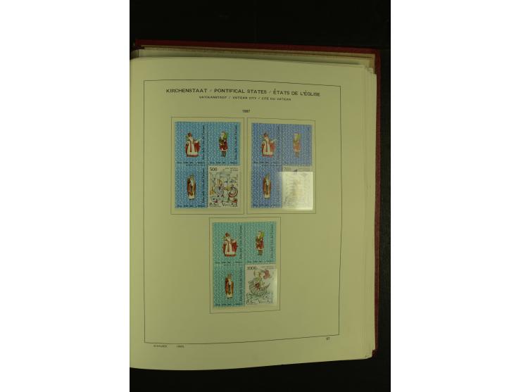 1929/2001, postfrische, ungebrauchte und gestempelte Sammlung, Mi.-Nr. 39-44 gestempelt, sign. Vossen, Attest Raybaudi