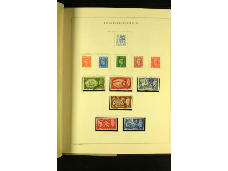 1841/1957 (ca.), gestempelte Sammlung mit besseren Ausgaben auf alten Albumblättern