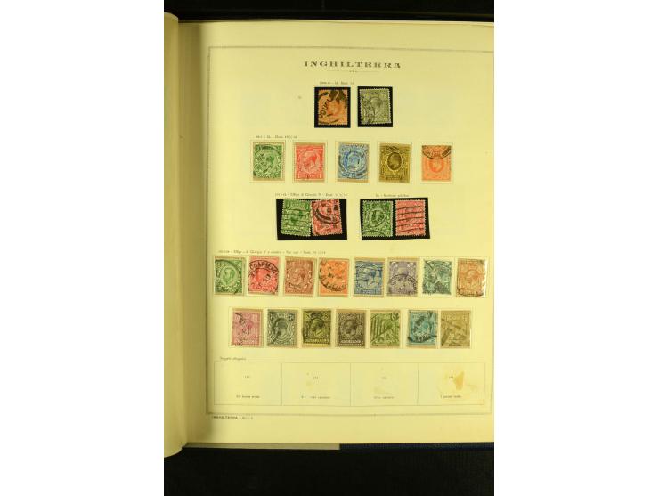 1841/1957 (ca.), gestempelte Sammlung mit besseren Ausgaben auf alten Albumblättern