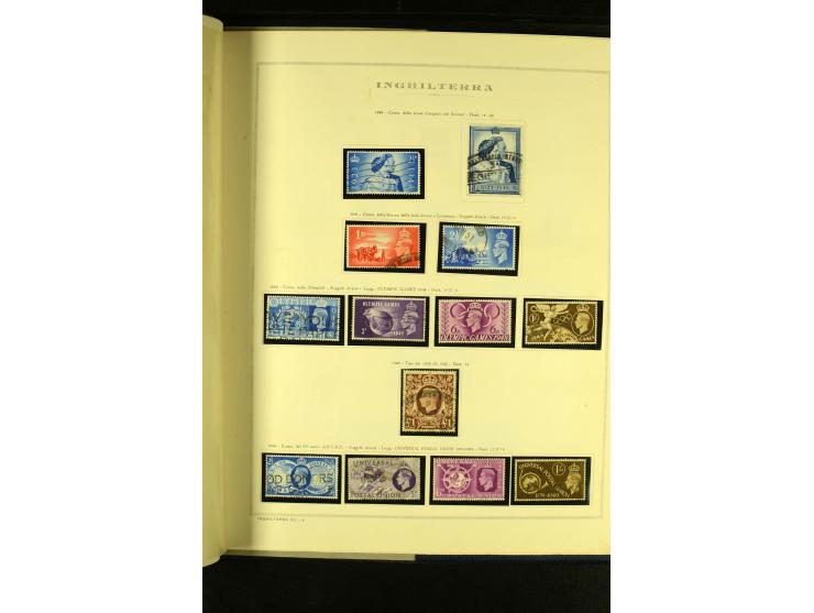 1841/1957 (ca.), gestempelte Sammlung mit besseren Ausgaben auf alten Albumblättern