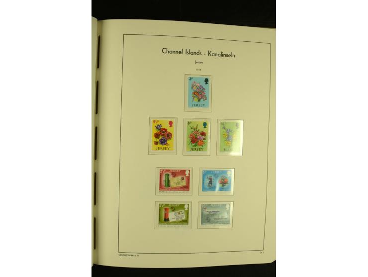 1969/92, kpl. postfrische Sammlung im Lindner-T-Vordruckalbum incl. Portomarken (Mi. ca. 660,-)