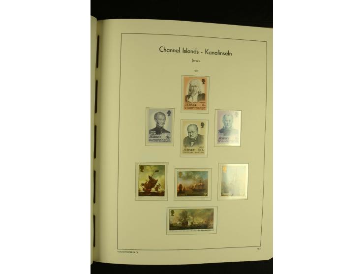1969/92, kpl. postfrische Sammlung im Lindner-T-Vordruckalbum incl. Portomarken (Mi. ca. 660,-)