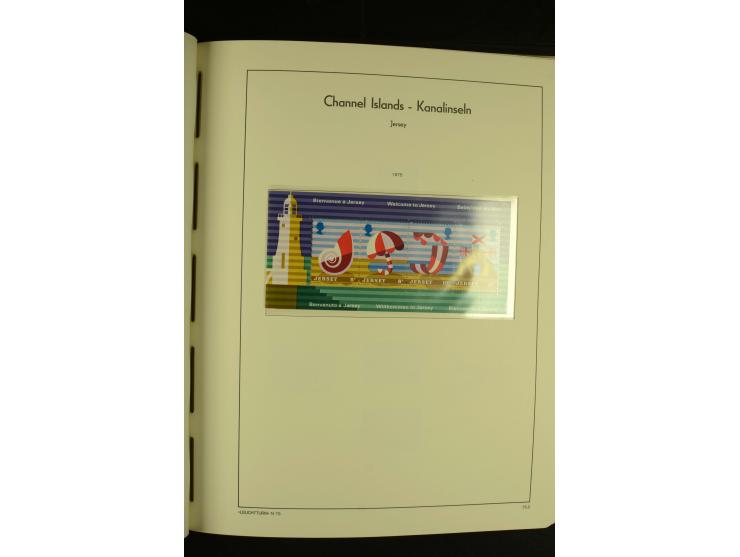 1969/92, kpl. postfrische Sammlung im Lindner-T-Vordruckalbum incl. Portomarken (Mi. ca. 660,-)