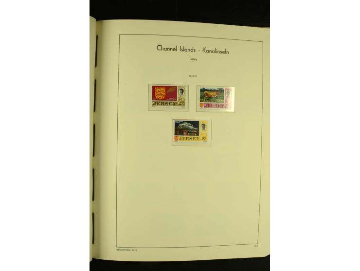 1969/92, kpl. postfrische Sammlung im Lindner-T-Vordruckalbum incl. Portomarken (Mi. ca. 660,-)