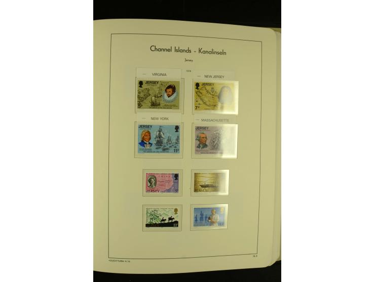 1969/92, kpl. postfrische Sammlung im Lindner-T-Vordruckalbum incl. Portomarken (Mi. ca. 660,-)