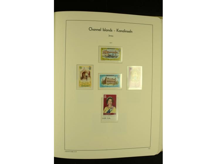 1969/92, kpl. postfrische Sammlung im Lindner-T-Vordruckalbum incl. Portomarken (Mi. ca. 660,-)