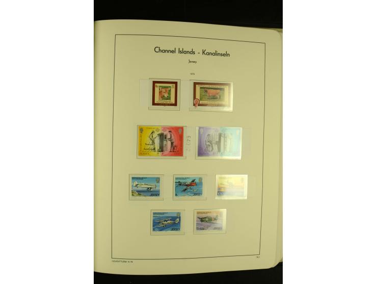 1969/92, kpl. postfrische Sammlung im Lindner-T-Vordruckalbum incl. Portomarken (Mi. ca. 660,-)
