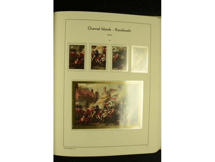 1969/92, kpl. postfrische Sammlung im Lindner-T-Vordruckalbum incl. Portomarken (Mi. ca. 660,-)