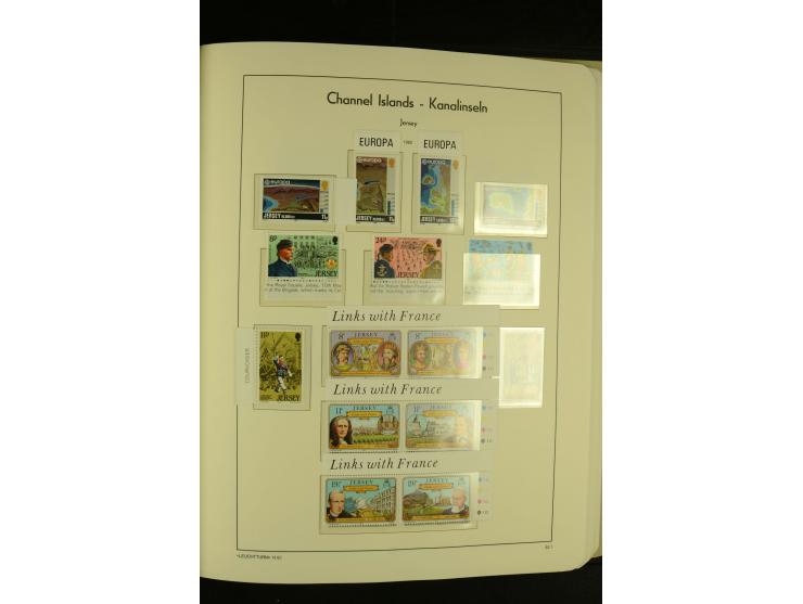 1969/92, kpl. postfrische Sammlung im Lindner-T-Vordruckalbum incl. Portomarken (Mi. ca. 660,-)