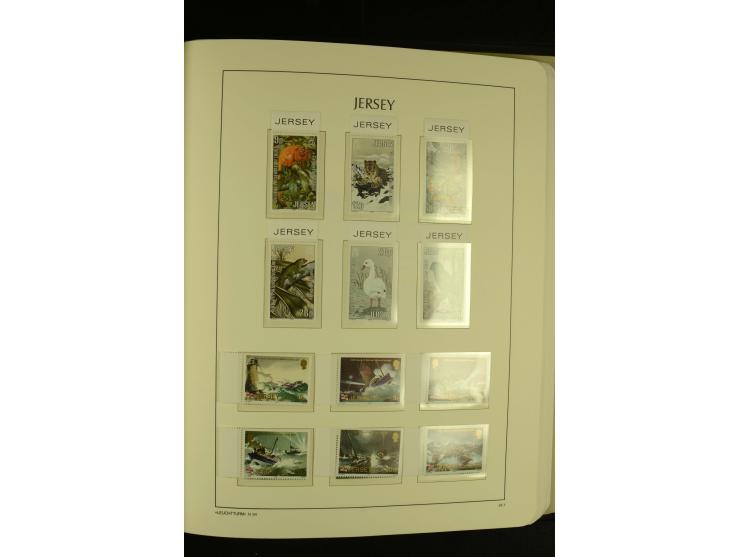 1969/92, kpl. postfrische Sammlung im Lindner-T-Vordruckalbum incl. Portomarken (Mi. ca. 660,-)