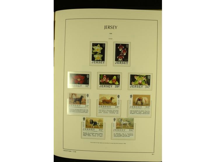 1969/92, kpl. postfrische Sammlung im Lindner-T-Vordruckalbum incl. Portomarken (Mi. ca. 660,-)