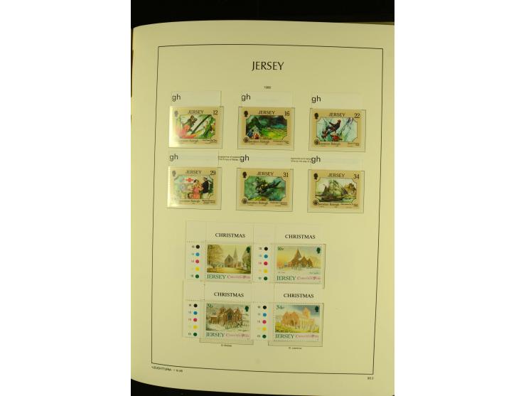 1969/92, kpl. postfrische Sammlung im Lindner-T-Vordruckalbum incl. Portomarken (Mi. ca. 660,-)