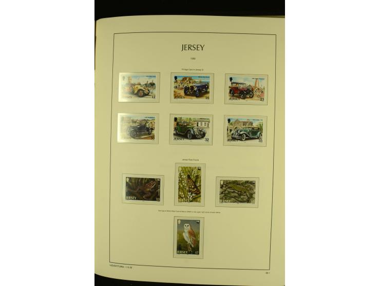 1969/92, kpl. postfrische Sammlung im Lindner-T-Vordruckalbum incl. Portomarken (Mi. ca. 660,-)