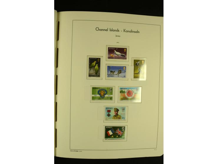 1969/92, kpl. postfrische Sammlung im Lindner-T-Vordruckalbum incl. Portomarken (Mi. ca. 660,-)