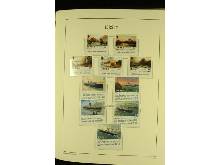 1969/92, kpl. postfrische Sammlung im Lindner-T-Vordruckalbum incl. Portomarken (Mi. ca. 660,-)