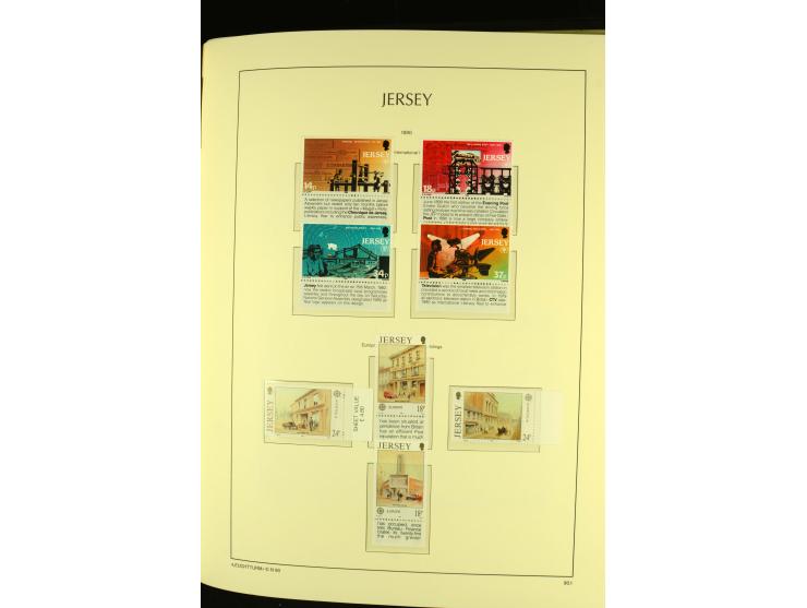 1969/92, kpl. postfrische Sammlung im Lindner-T-Vordruckalbum incl. Portomarken (Mi. ca. 660,-)