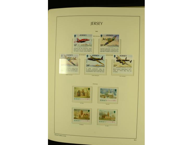 1969/92, kpl. postfrische Sammlung im Lindner-T-Vordruckalbum incl. Portomarken (Mi. ca. 660,-)