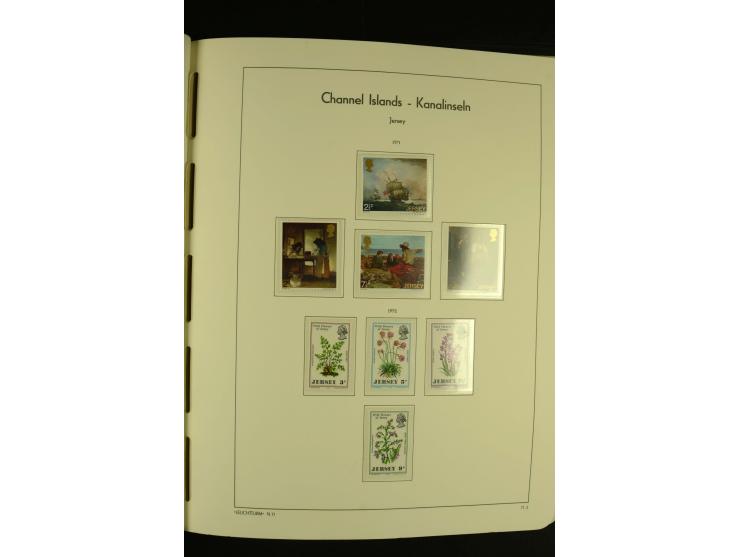 1969/92, kpl. postfrische Sammlung im Lindner-T-Vordruckalbum incl. Portomarken (Mi. ca. 660,-)