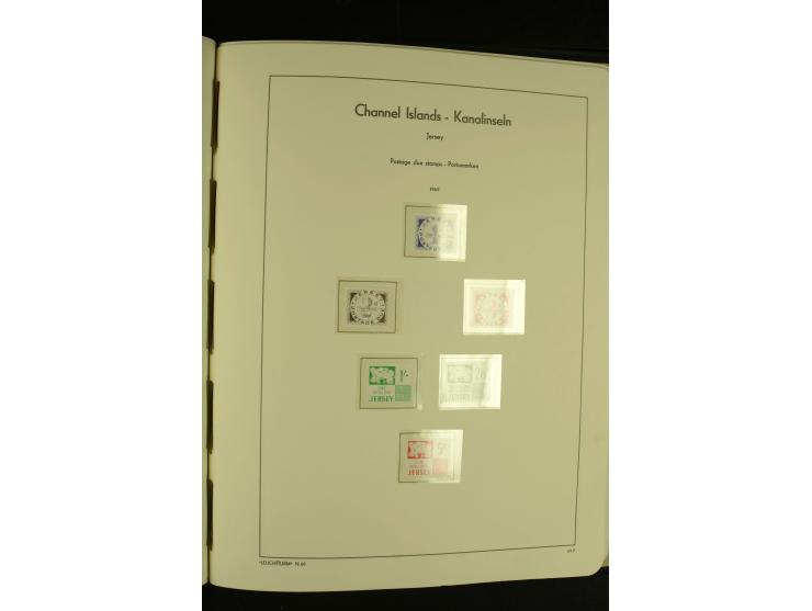 1969/92, kpl. postfrische Sammlung im Lindner-T-Vordruckalbum incl. Portomarken (Mi. ca. 660,-)