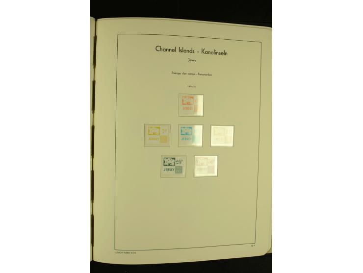 1969/92, kpl. postfrische Sammlung im Lindner-T-Vordruckalbum incl. Portomarken (Mi. ca. 660,-)