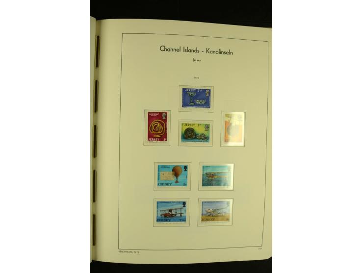 1969/92, kpl. postfrische Sammlung im Lindner-T-Vordruckalbum incl. Portomarken (Mi. ca. 660,-)