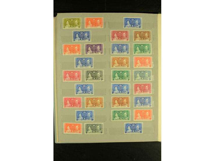 1937, Omnibus-Ausgabe, postfrische Partie im Album, fast ausschließlich in 4er-Blocks