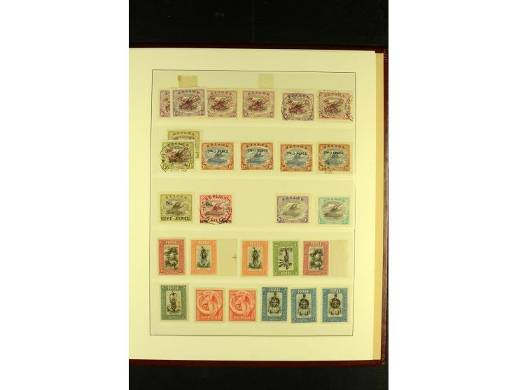 1901/75, postfrische, ungebrauchte und gestempelte Sammlung mit Papua Mi.-Nr. 8 (3), Neuguinea Mi.-Nr. 52-64, 78-91, 107-22, 