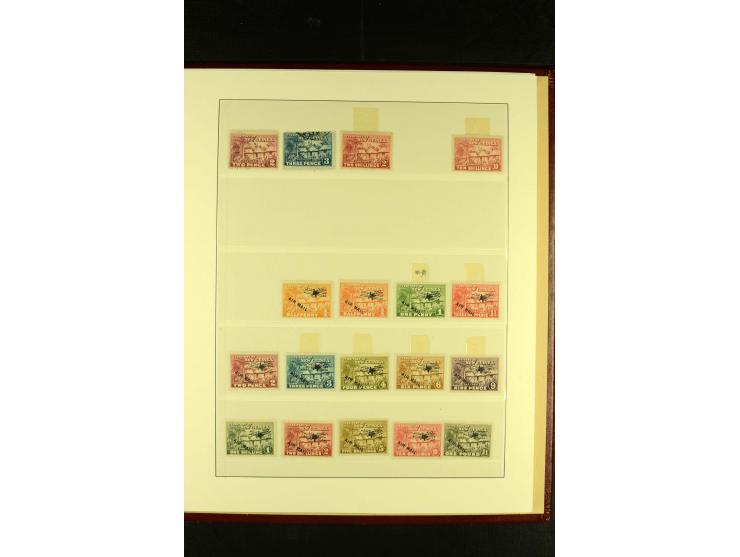 1901/75, postfrische, ungebrauchte und gestempelte Sammlung mit Papua Mi.-Nr. 8 (3), Neuguinea Mi.-Nr. 52-64, 78-91, 107-22, 