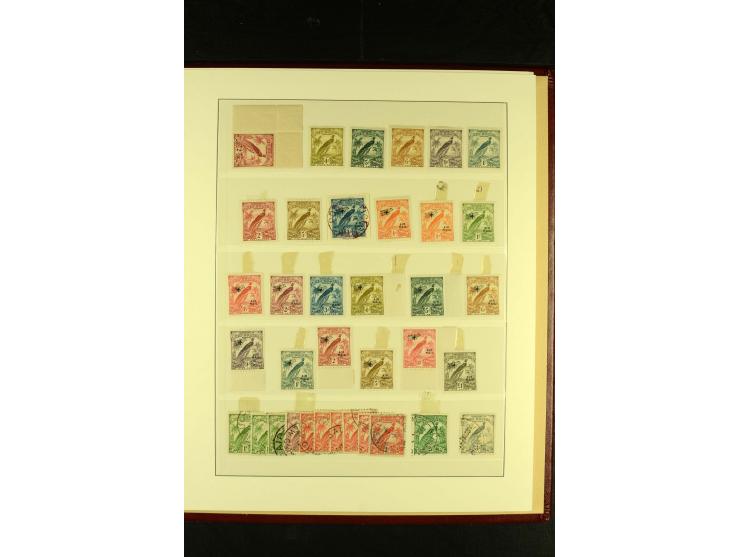 1901/75, postfrische, ungebrauchte und gestempelte Sammlung mit Papua Mi.-Nr. 8 (3), Neuguinea Mi.-Nr. 52-64, 78-91, 107-22, 