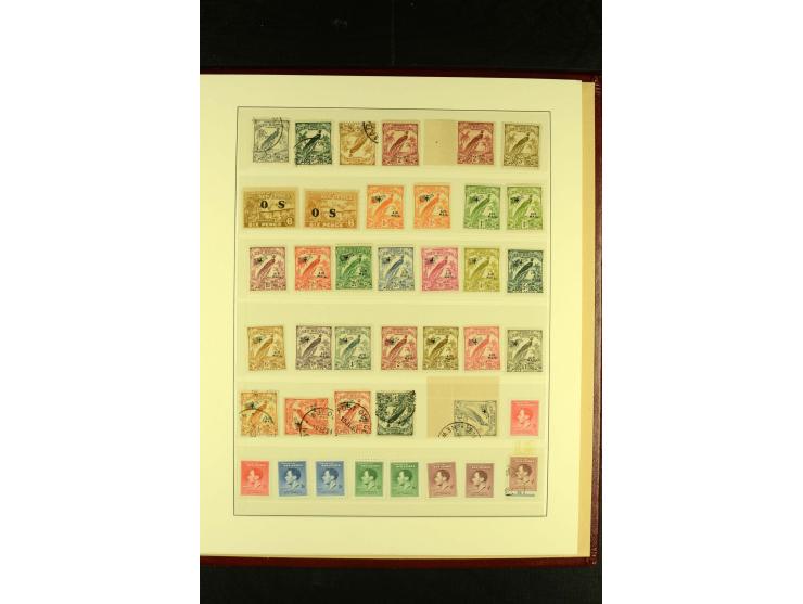 1901/75, postfrische, ungebrauchte und gestempelte Sammlung mit Papua Mi.-Nr. 8 (3), Neuguinea Mi.-Nr. 52-64, 78-91, 107-22, 