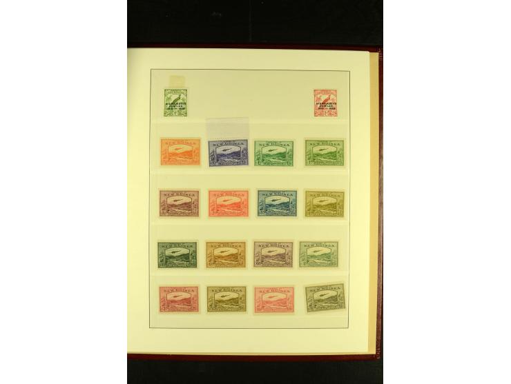 1901/75, postfrische, ungebrauchte und gestempelte Sammlung mit Papua Mi.-Nr. 8 (3), Neuguinea Mi.-Nr. 52-64, 78-91, 107-22, 