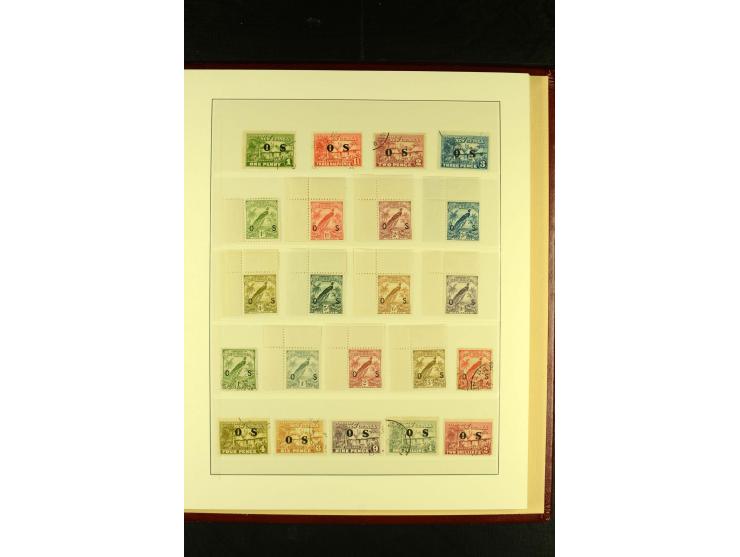 1901/75, postfrische, ungebrauchte und gestempelte Sammlung mit Papua Mi.-Nr. 8 (3), Neuguinea Mi.-Nr. 52-64, 78-91, 107-22, 