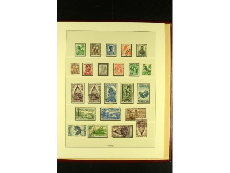 1901/75, postfrische, ungebrauchte und gestempelte Sammlung mit Papua Mi.-Nr. 8 (3), Neuguinea Mi.-Nr. 52-64, 78-91, 107-22, 
