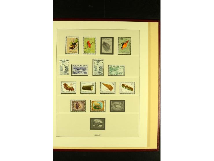 1901/75, postfrische, ungebrauchte und gestempelte Sammlung mit Papua Mi.-Nr. 8 (3), Neuguinea Mi.-Nr. 52-64, 78-91, 107-22, 