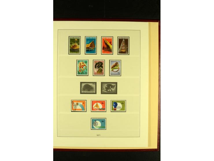 1901/75, postfrische, ungebrauchte und gestempelte Sammlung mit Papua Mi.-Nr. 8 (3), Neuguinea Mi.-Nr. 52-64, 78-91, 107-22, 