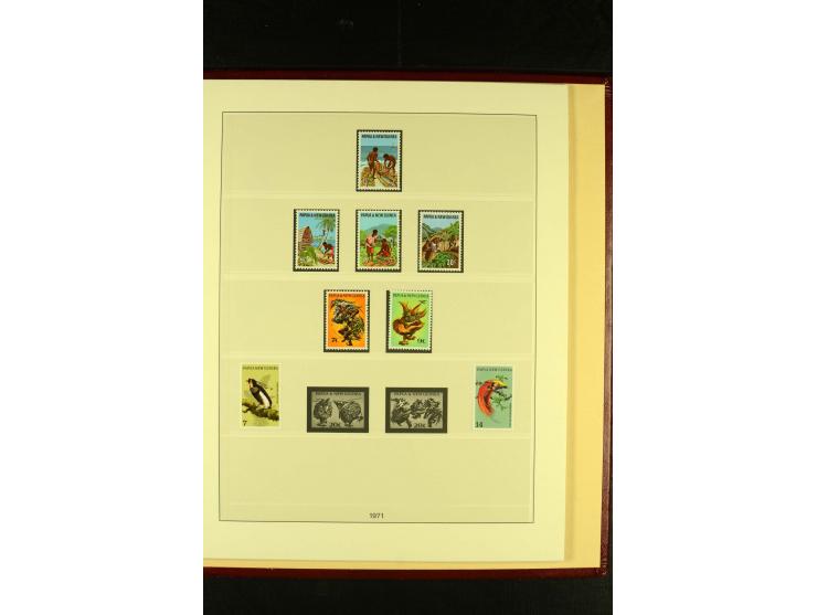 1901/75, postfrische, ungebrauchte und gestempelte Sammlung mit Papua Mi.-Nr. 8 (3), Neuguinea Mi.-Nr. 52-64, 78-91, 107-22, 