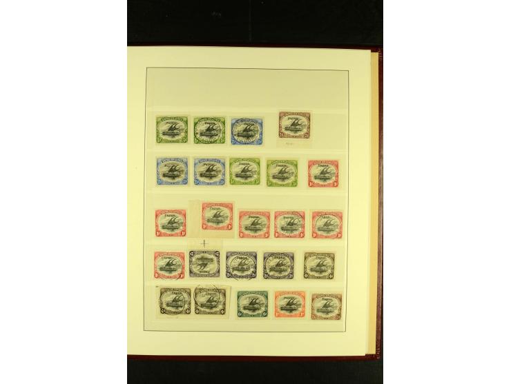 1901/75, postfrische, ungebrauchte und gestempelte Sammlung mit Papua Mi.-Nr. 8 (3), Neuguinea Mi.-Nr. 52-64, 78-91, 107-22, 