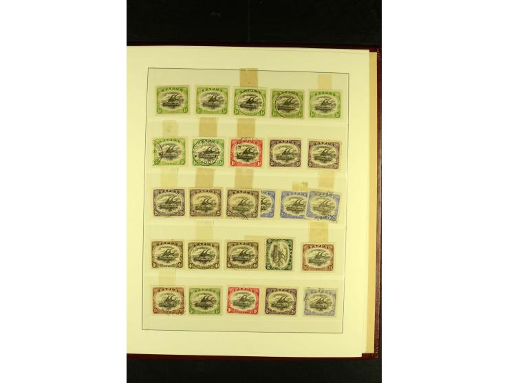 1901/75, postfrische, ungebrauchte und gestempelte Sammlung mit Papua Mi.-Nr. 8 (3), Neuguinea Mi.-Nr. 52-64, 78-91, 107-22, 