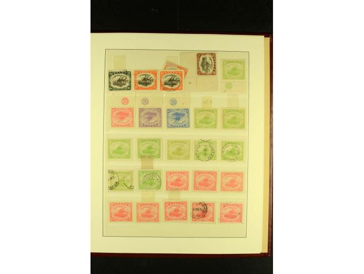 1901/75, postfrische, ungebrauchte und gestempelte Sammlung mit Papua Mi.-Nr. 8 (3), Neuguinea Mi.-Nr. 52-64, 78-91, 107-22, 