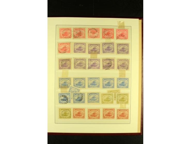 1901/75, postfrische, ungebrauchte und gestempelte Sammlung mit Papua Mi.-Nr. 8 (3), Neuguinea Mi.-Nr. 52-64, 78-91, 107-22, 