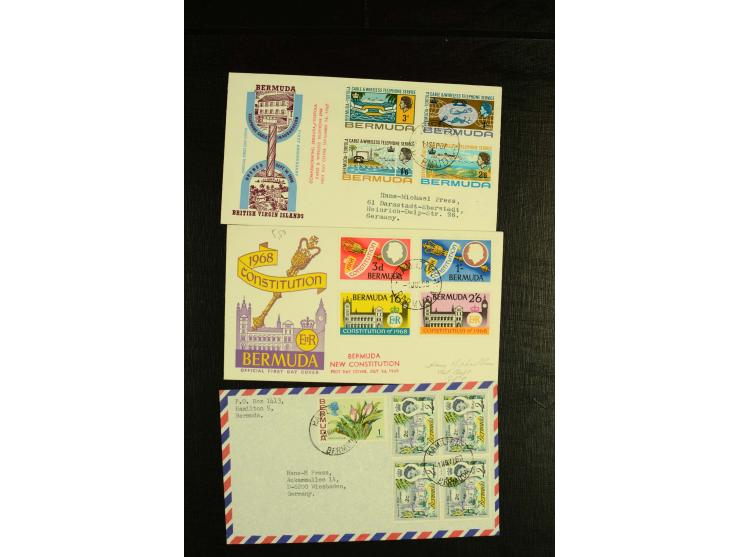 1865/1978, postfrische, ungebrauchte und gestempelte Sammlung mit diversen guten Werten, dazu einige moderne Briefe