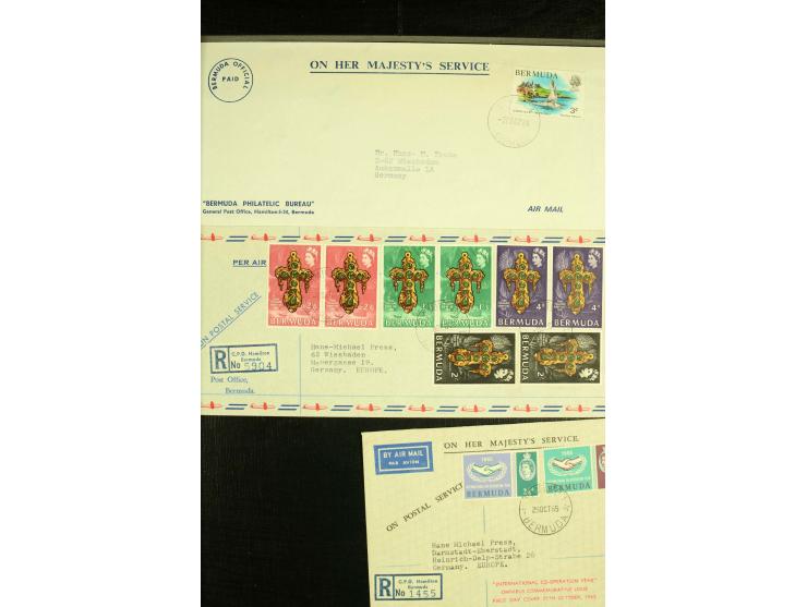 1865/1978, postfrische, ungebrauchte und gestempelte Sammlung mit diversen guten Werten, dazu einige moderne Briefe